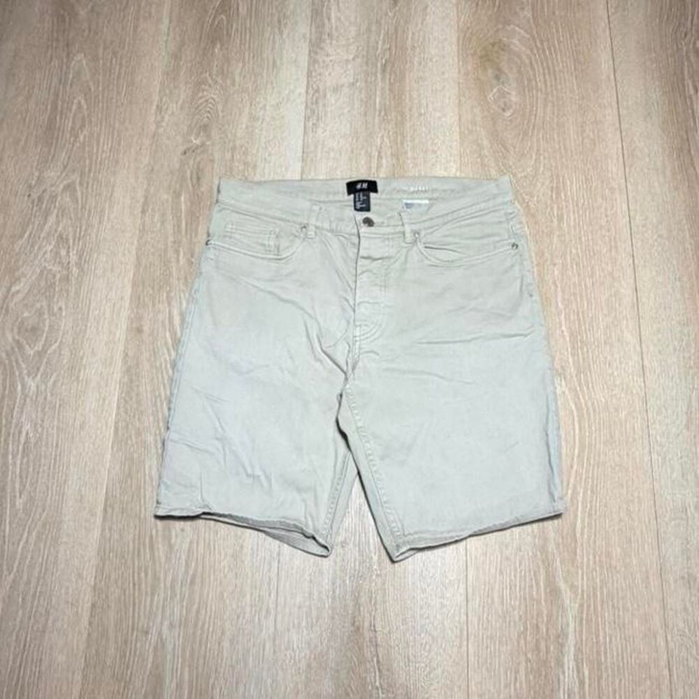 H-m Men's Cream and Tan Shorts